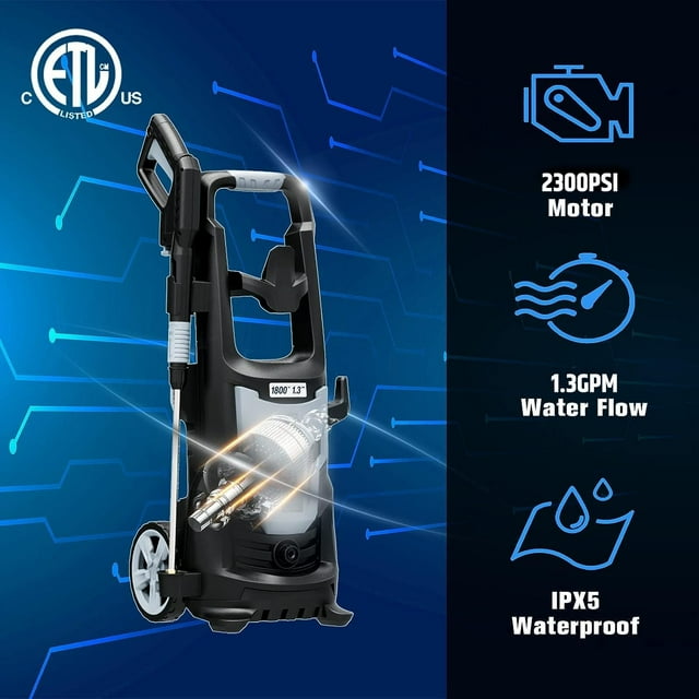 Electric Pressure Washer 1800W Power Washer with Foam Cannon