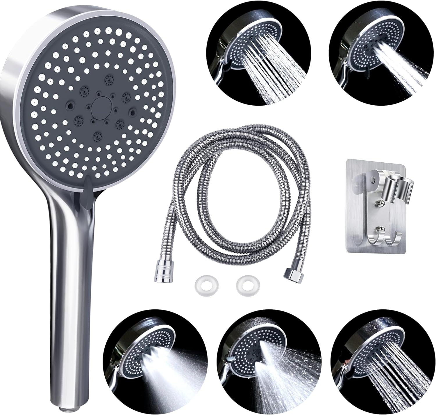 Handheld Shower Head with Hose