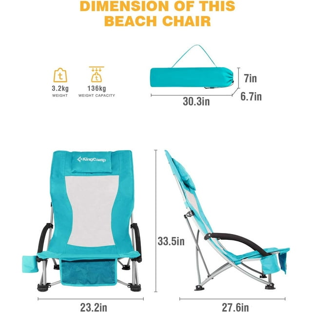 Backpack Beach Chair Camping Folding Chair