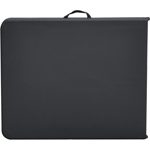6 Foot Bi Fold Plastic Folding Table, Black