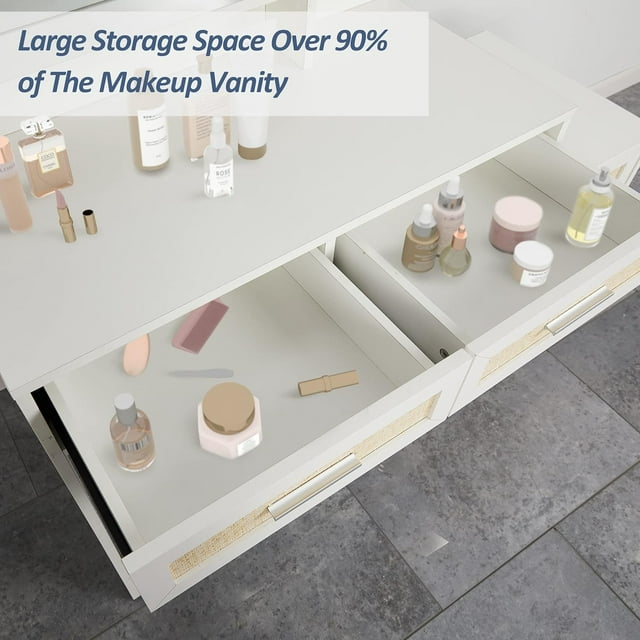 Vanity Desk with Mirror