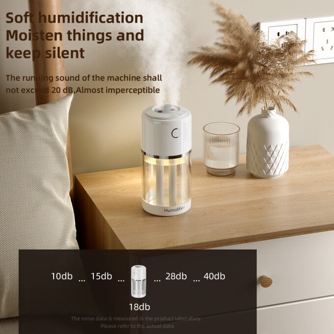 Cool Mist Humidifier Quiet Air Humidifier for Bedroom, Nursery, Office