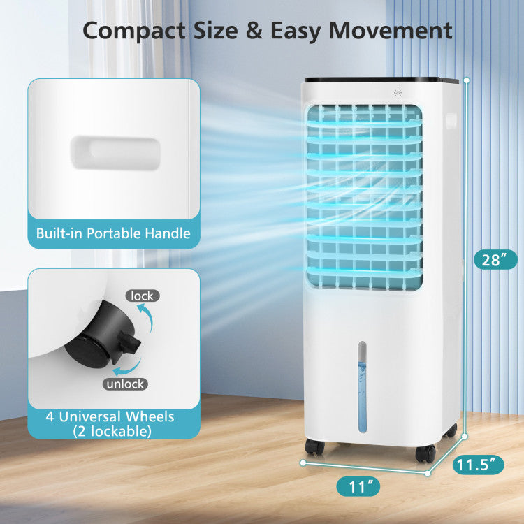 4 in 1 Evaporative Air Cooler with 12L Water Tank and 4 Ice Boxes