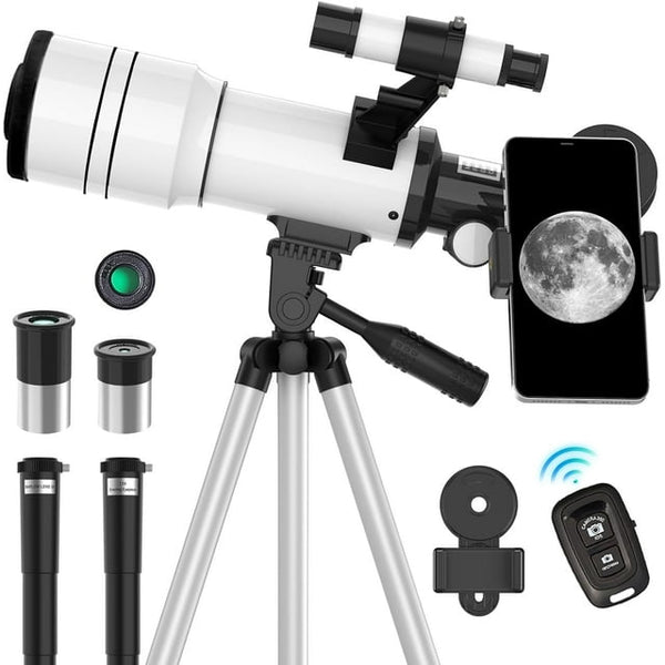 Telescope for Adults Kids 70mm Aperture Astronomical Refractor Telescopes