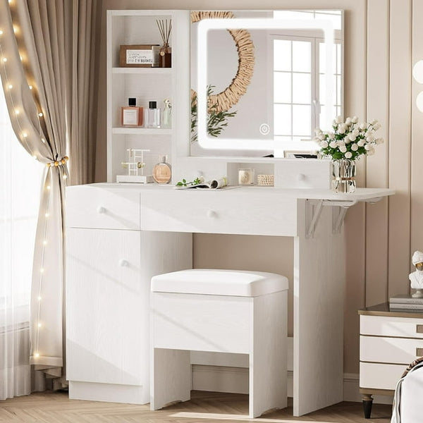 Vanity Desk with Drawers
