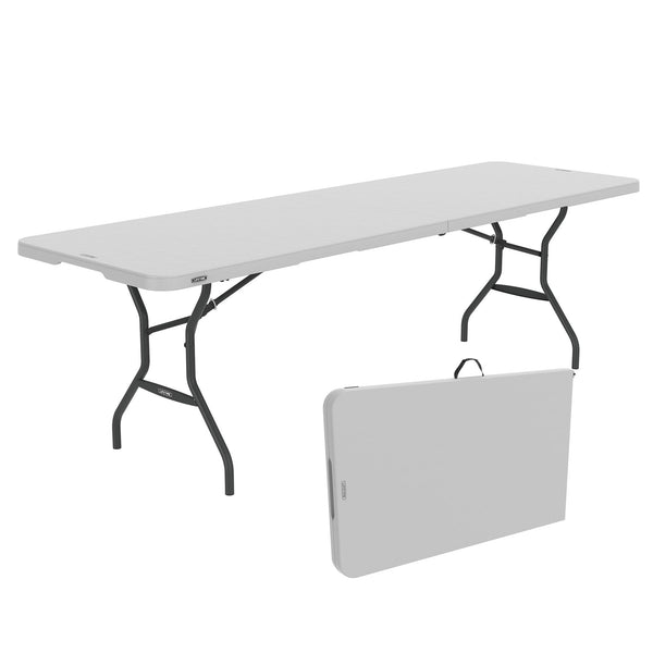 8 Foot Fold-in-Half Rectangle Table