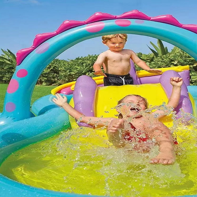Kids Playing Inflatable Bounce House