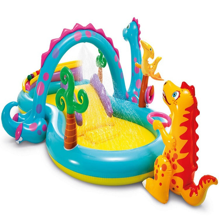 Kids Playing Inflatable Bounce House