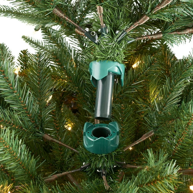 12 ft Pre-Lit Rockford Sure-Lit Pole Slim Pine Christmas Tree