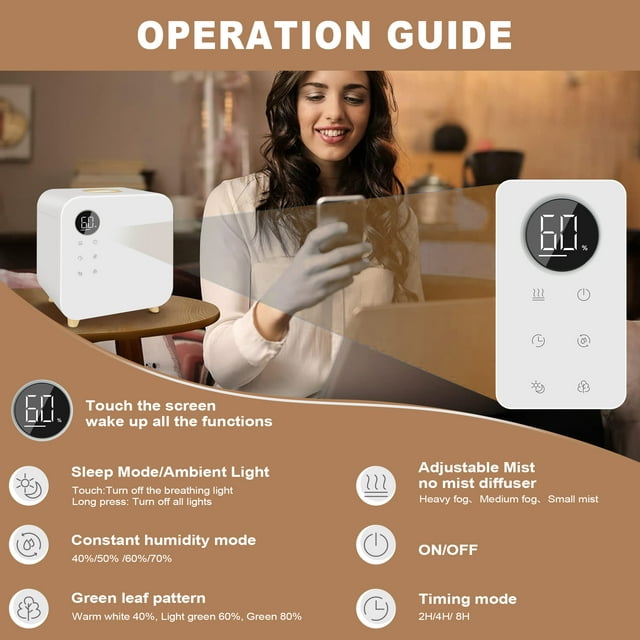 5.5L Air Humidifiers for Large Room, Fimilo Cool Mist Humidifier for Home