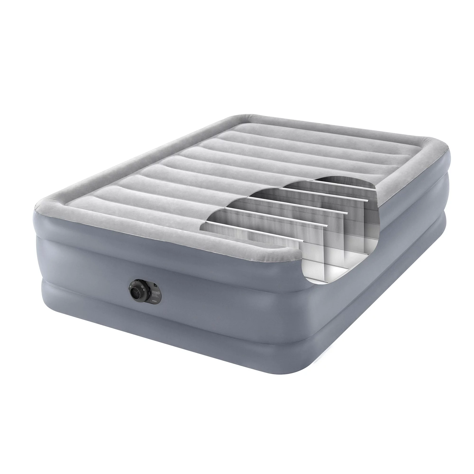Extra-High Airbed with 4D Built-in Pump, Twin