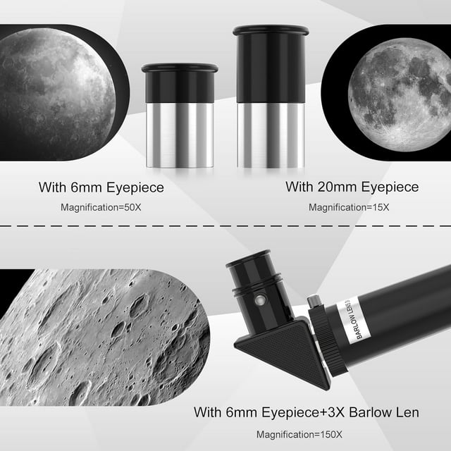 Telescope for Adults Kids 70mm Aperture Astronomical Refractor Telescopes