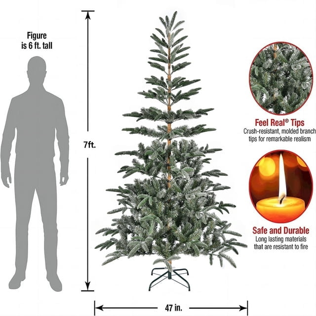 7ft King Noble Fir Artificial Christmas Tree Unlit