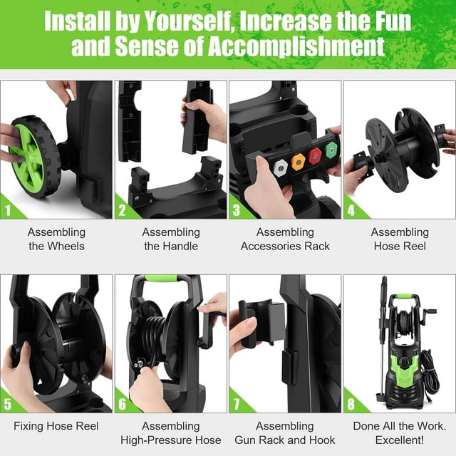3800 PSI Electric Pressure Washer Professional Washer Cleaner
