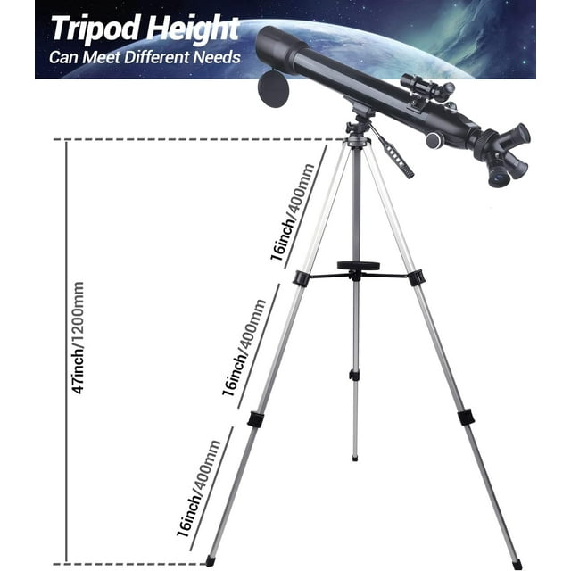 Telescope 70mm Aperture 700mm AZ Mount Astronomical Refracting Telescope