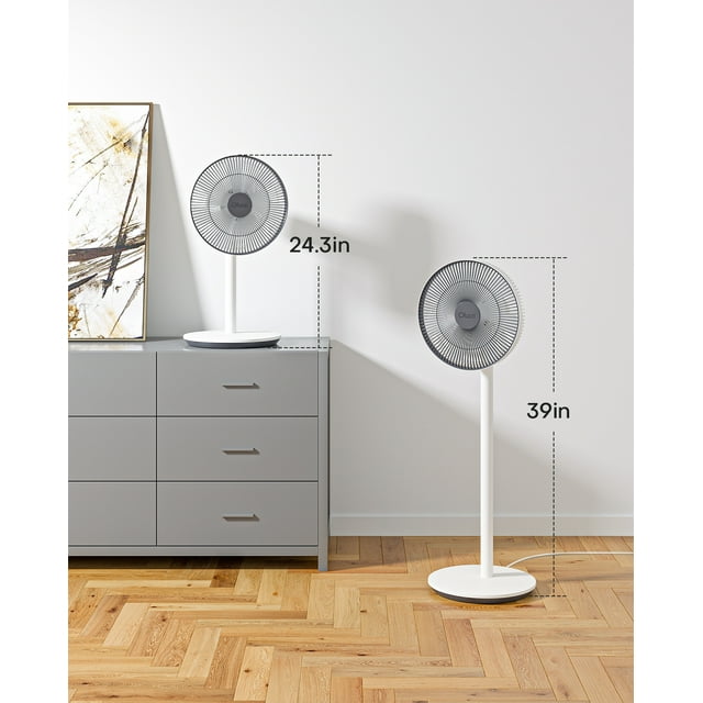 Smart Pedestal Fan, 39''Quiet Standing Fan with 4 Modes